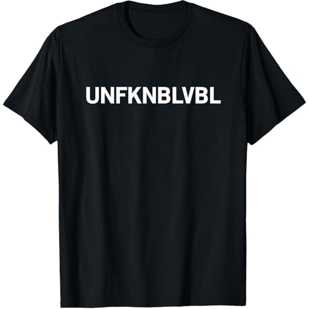 lulusimon studio NWT UNFKNBLVBL BLACK  T-shirt S